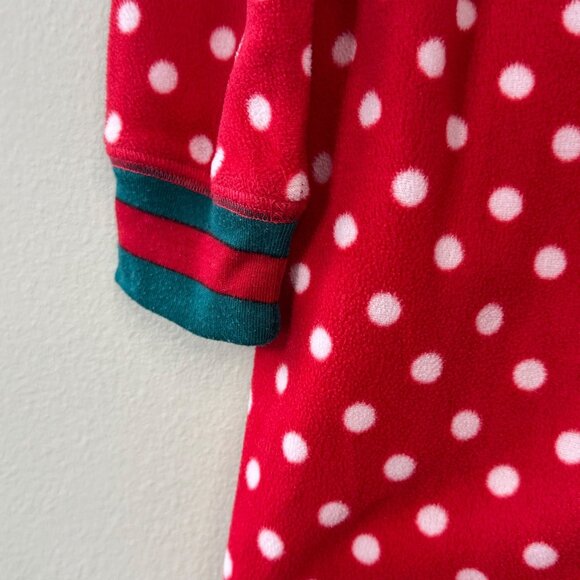MATILDA JANE Snuggle Time Christmas Pajamas Girls 8 Red Fleece Hooded Onesie PJs - Picture 7 of 10